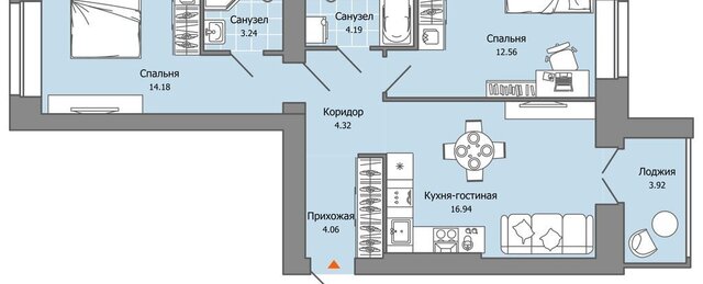 р-н Засвияжский жилой комплекс Город Новаторов, 3 фото