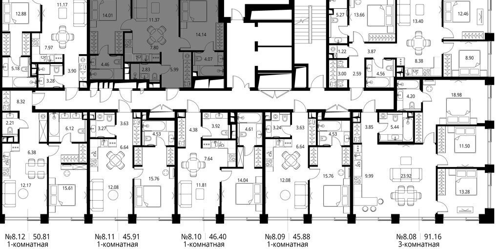 квартира г Москва метро Трикотажная ш Волоколамское 95/1к 3 ЖК City Bay муниципальный округ Покровское-Стрешнево фото 3