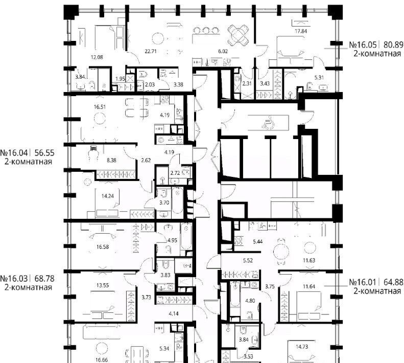 квартира г Москва метро Трикотажная ш Волоколамское 95/1к 4 ЖК City Bay муниципальный округ Покровское-Стрешнево фото 2