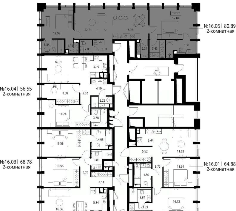 квартира г Москва метро Трикотажная ш Волоколамское 95/1к 4 ЖК City Bay муниципальный округ Покровское-Стрешнево фото 2