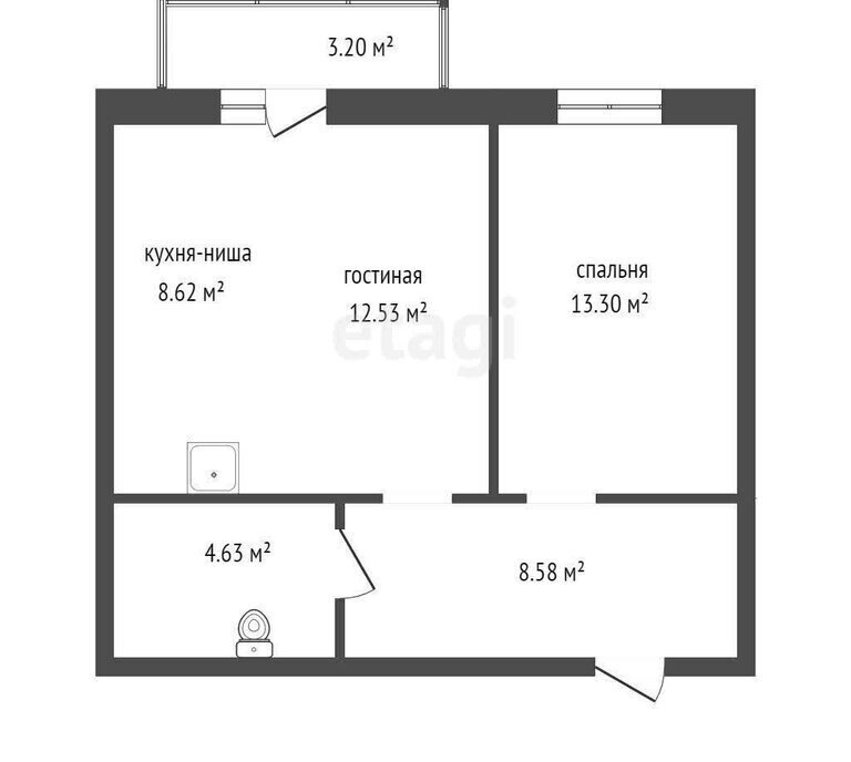 квартира г Красноярск р-н Свердловский ул Регатная 1 фото 1