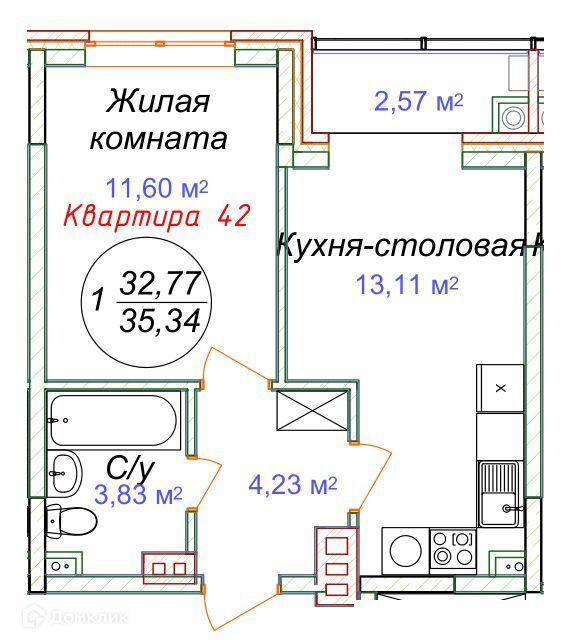 квартира р-н Минераловодский Минеральные Воды фото 1