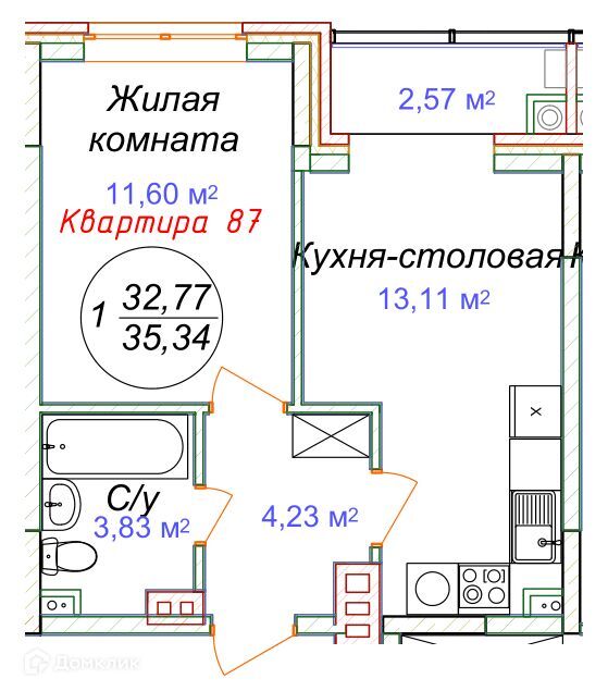 квартира р-н Минераловодский Минеральные Воды фото 1