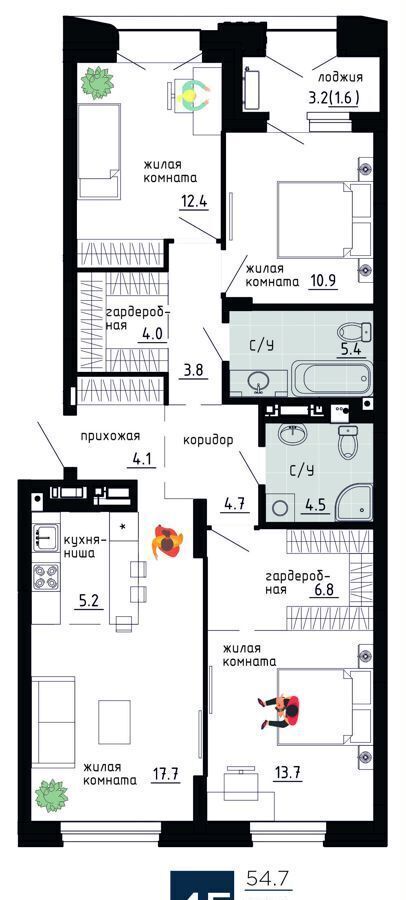 квартира г Пермь р-н Ленинский ул Газеты Звезда 5 фото 3