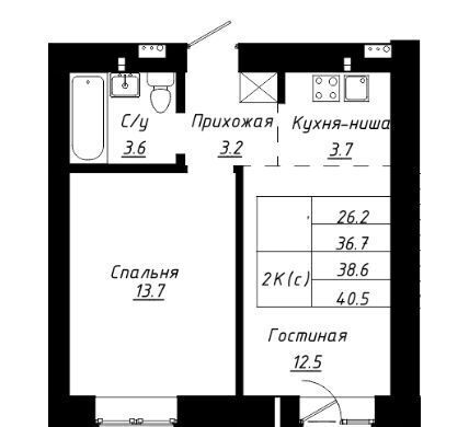 квартира г Барнаул р-н Индустриальный тракт Павловский 196к/3 фото 2