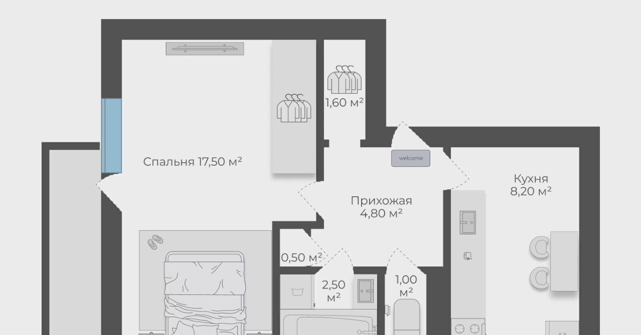 квартира г Санкт-Петербург метро Ленинский Проспект пр-кт Ленинский 147 округ Новоизмайловское фото 9