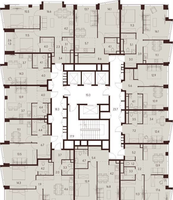 квартира г Москва метро Зорге ул Куусинена 21а ЖК «INDY TOWERS (Инди Тауэрз)» вл. 21 фото 2