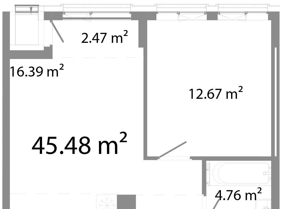 квартира г Челябинск р-н Центральный ул Худякова 18/4 фото 1