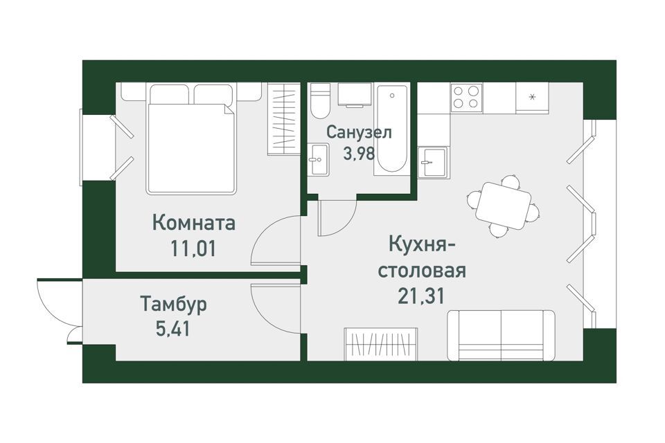 квартира г Екатеринбург р-н Ленинский Екатеринбург городской округ, Твоя привилегия, жилой комплекс фото 1