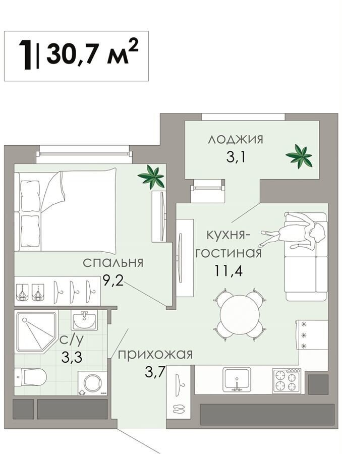 квартира г Тверь р-н Московский ул Левитана 46 фото 1