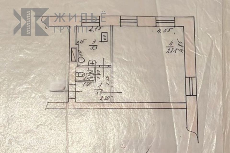 квартира г Казань р-н Кировский ул Поперечно-Базарная 68 Республика Татарстан Татарстан, Казань городской округ фото 9