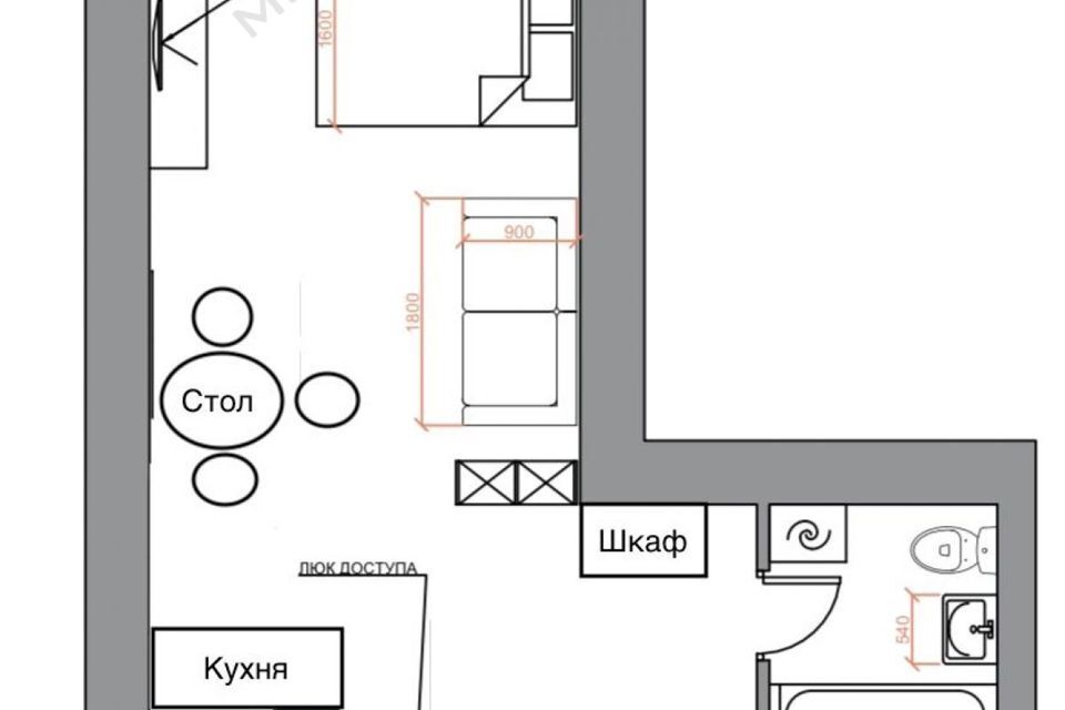 квартира г Краснодар р-н Прикубанский ул Конгрессная 21 ЖК «NEO-квартал «Красная площадь»» Краснодар городской округ фото 8