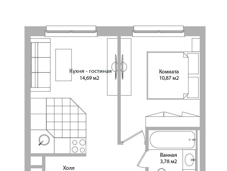 квартира г Москва метро Медведково ул Троицкая 3г Московская область, Мытищи фото 2