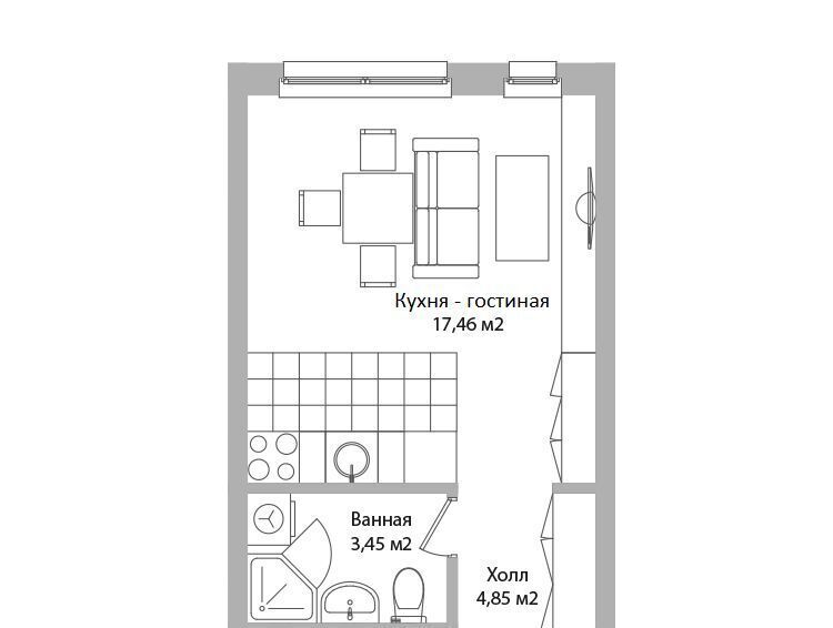 квартира г Москва метро Медведково ул Троицкая 3г Московская область, Мытищи фото 2