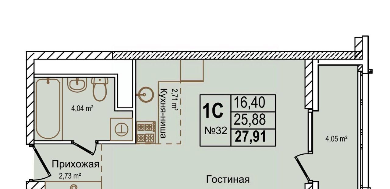 квартира г Нижний Новгород Буревестник ул Красных Зорь 23д фото 1