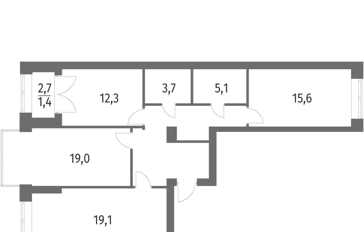 квартира г Санкт-Петербург метро Академическая ул Академика Константинова 1к/1 фото 1