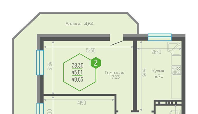 квартира г Краснодар р-н Прикубанский ул Черкасская 58/2 фото 6