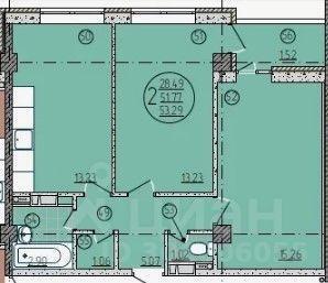 квартира г Краснодар р-н Центральный ул Старокубанская 2/4 2 фото 12