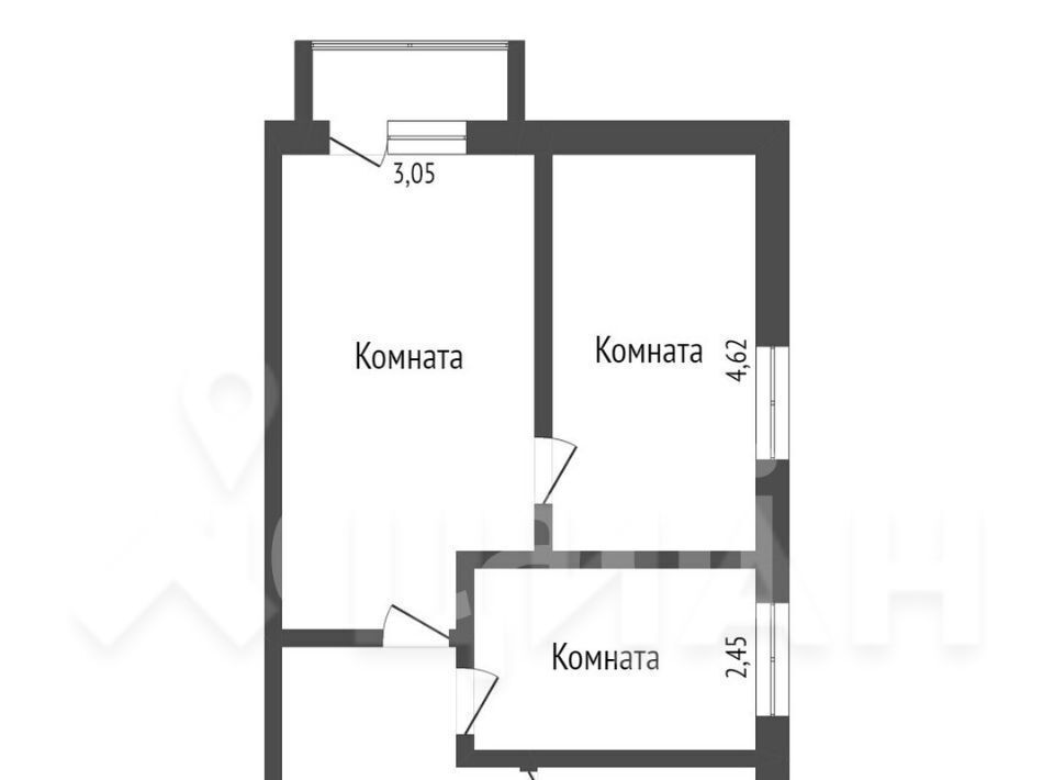 квартира г Волгоград р-н Красноармейский ул им. Черепановых 5 фото 2