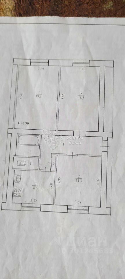 квартира г Волгоград р-н Краснооктябрьский ул им. Кузнецова 41 фото 20