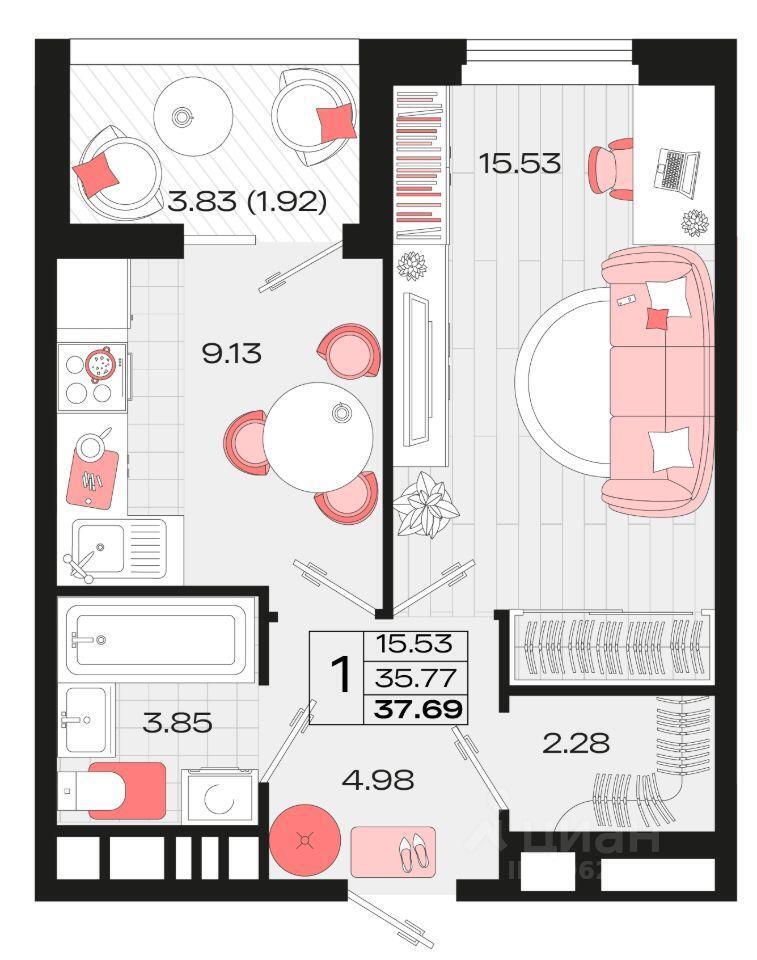 квартира г Армавир улица микрорайон № 8, 8/3 фото 1