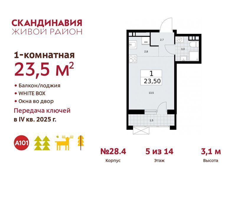 квартира г Москва п Филимонковское метро Коммунарка ТиНАО квартал № 167 фото 1