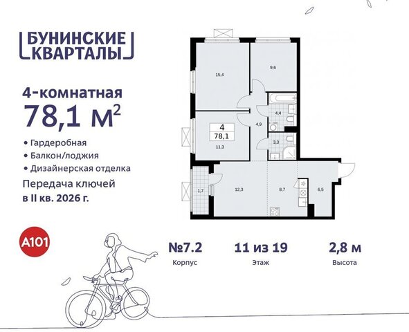 ЖК Бунинские Кварталы 7/1 метро Коммунарка метро Бунинская аллея ТиНАО фото