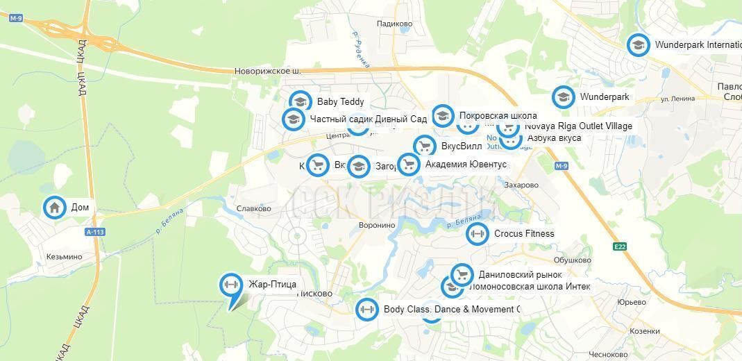 дом городской округ Истра п Красный Павловская Слобода, 25 км, Посёлок, коттеджный пос. Покровский, Новорижское шоссе фото 16