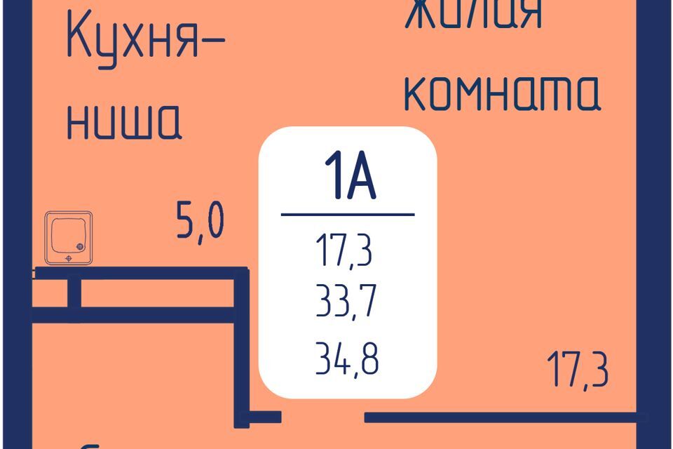 квартира г Красноярск р-н Октябрьский городской округ Красноярск, Жилой комплекс Универс фото 1