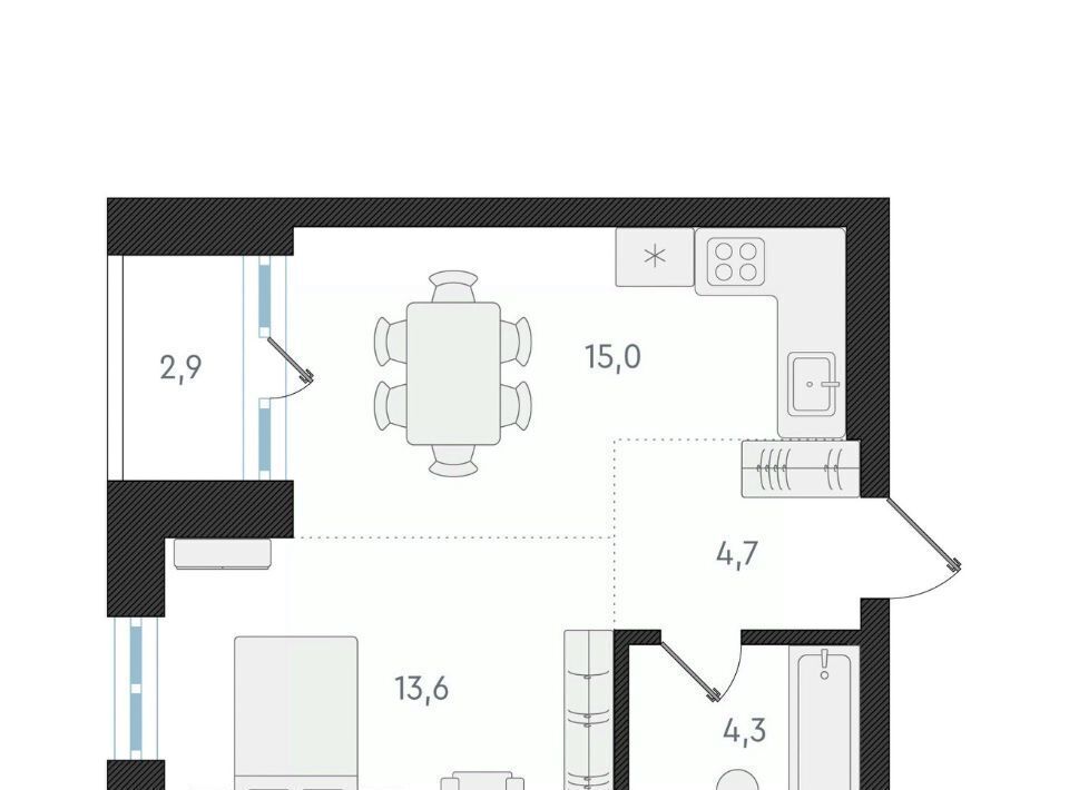 квартира г Новосибирск Заельцовская ул Анжерская фото 1