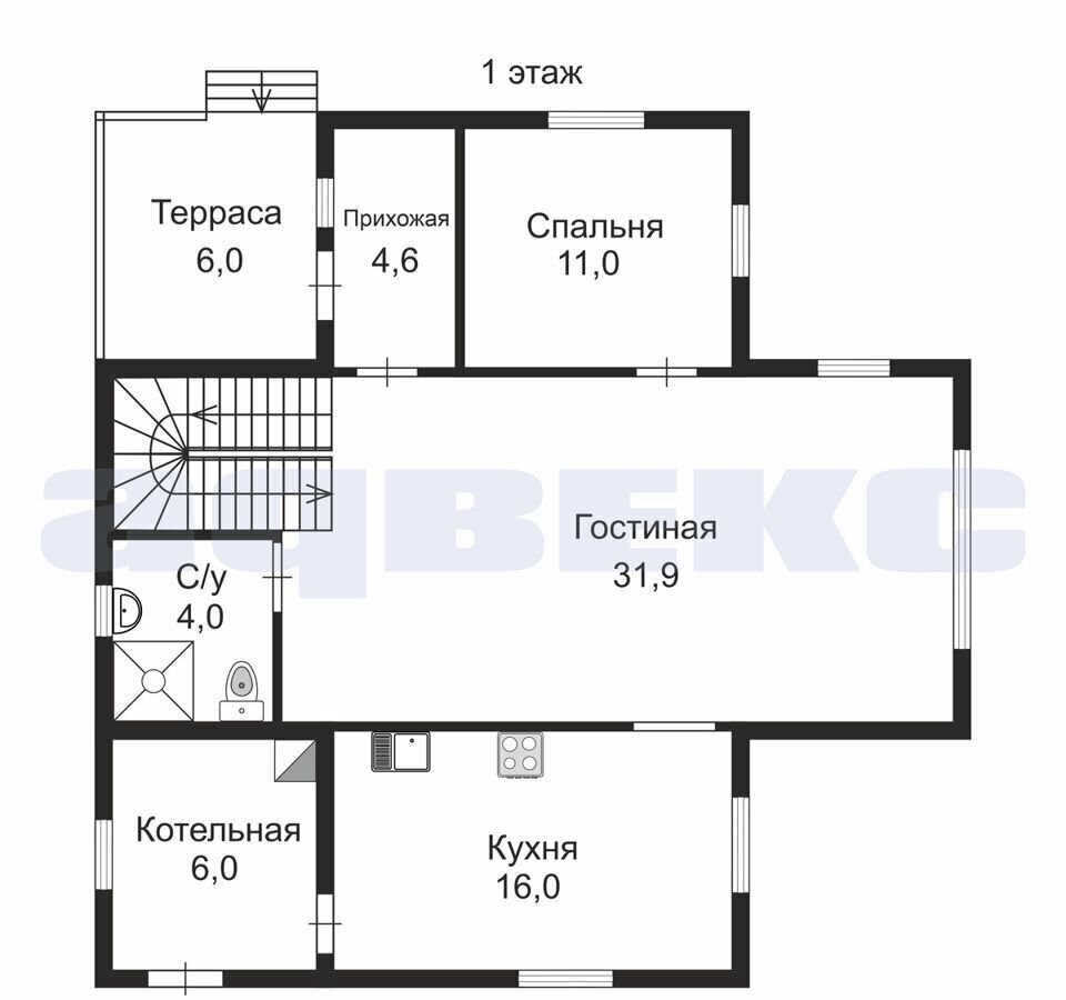 дом р-н Выборгский п Рощино Выборгское шоссе, 28 км, Рощинское городское поселение, городской пос. Рощино, Еловая аллея, 22 фото 7