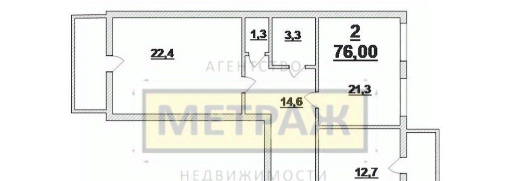 квартира г Калининград р-н Ленинградский ул Орудийная 1а фото 23