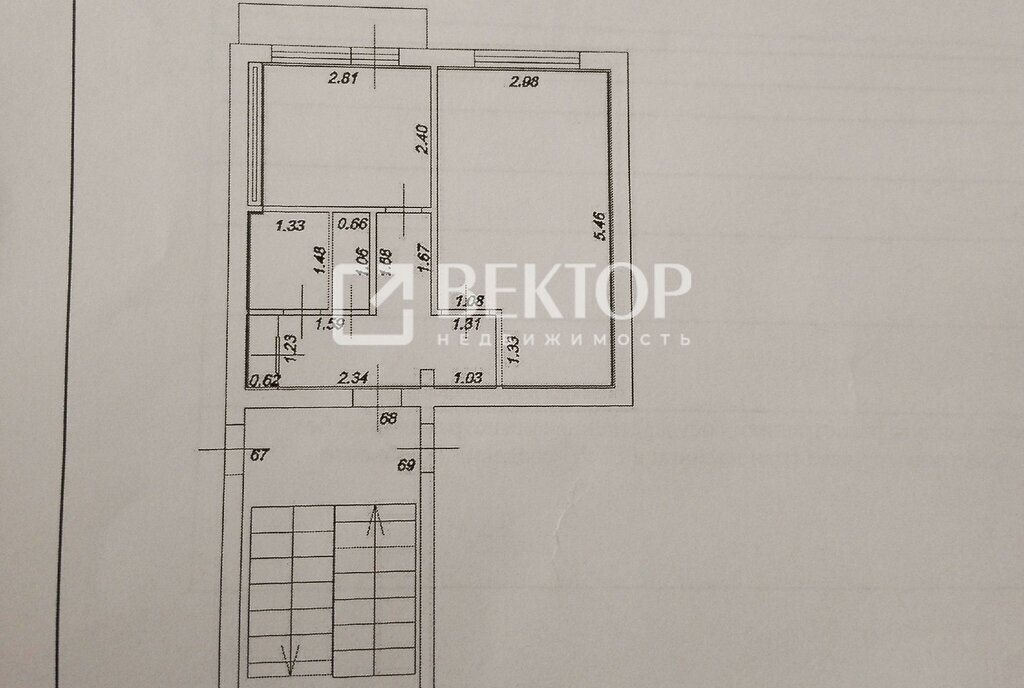 квартира р-н Тейковский г Тейково ул Советской Армии 1 фото 10