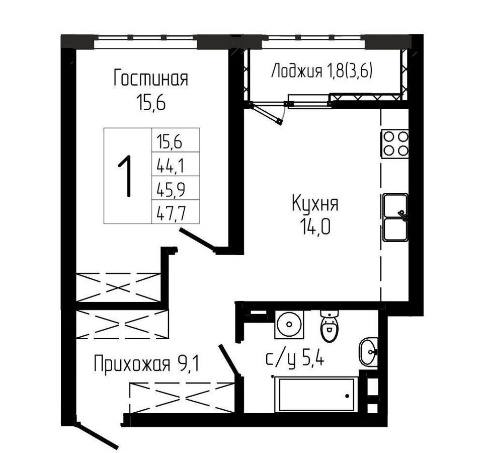 квартира г Уфа р-н Октябрьский ул Комсомольская 156 фото 1