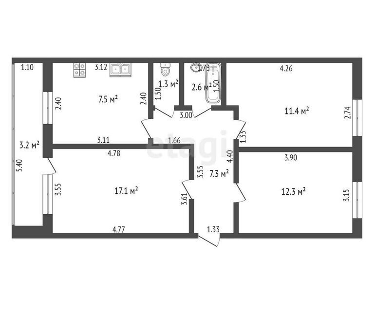 квартира г Стерлитамак ул Фурманова 10б фото 17