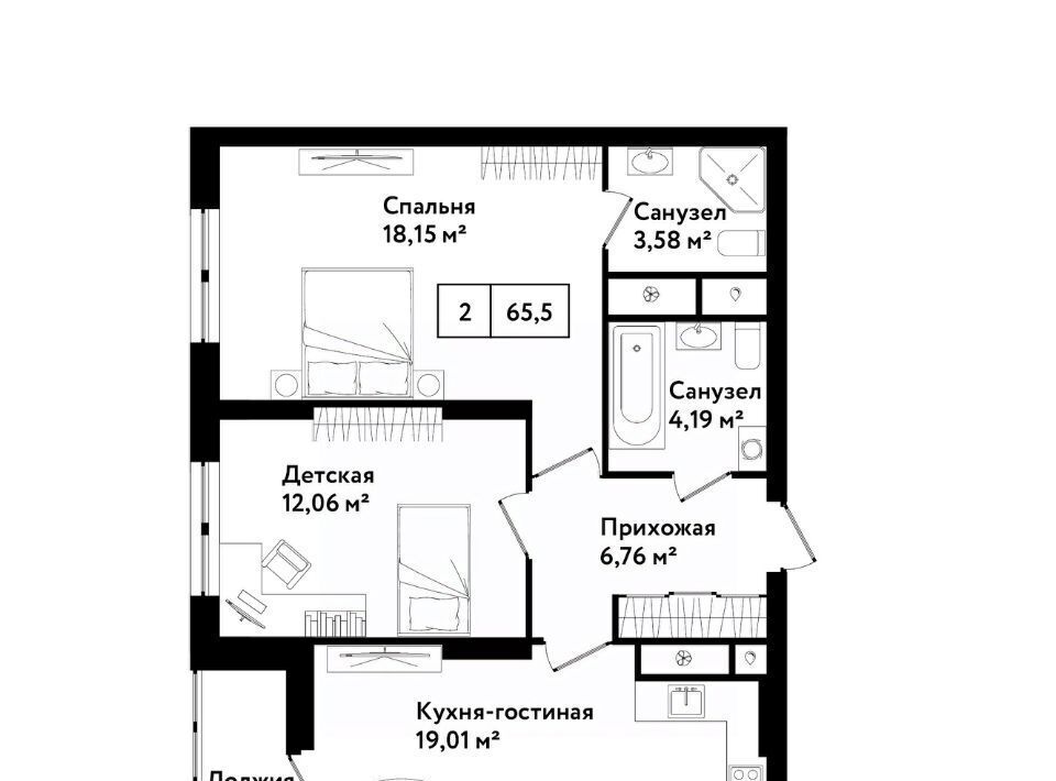 квартира г Тула р-н Привокзальный ул Седова 26к/2 фото 1