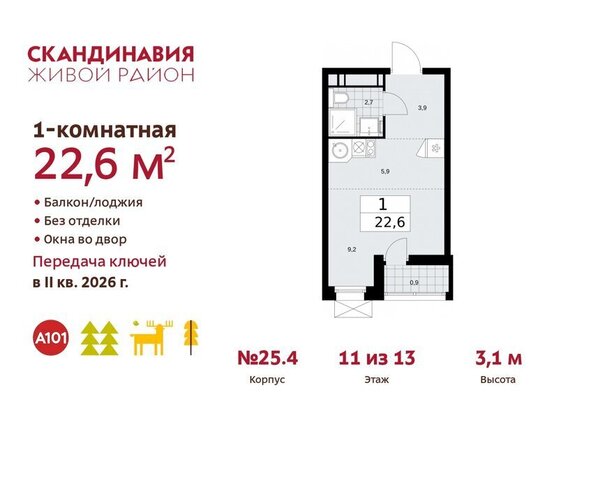 метро Коммунарка ТиНАО жилой комплекс Скандинавия, 25. 4 фото