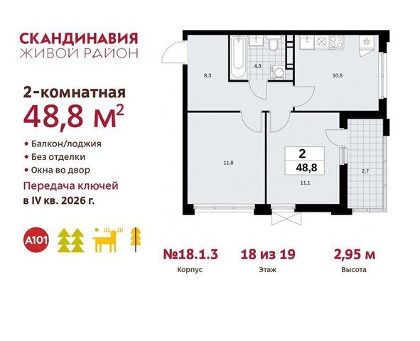 метро Коммунарка метро Бульвар Адмирала Ушакова ТиНАО жилой комплекс Скандинавия, 18. 2.1 фото