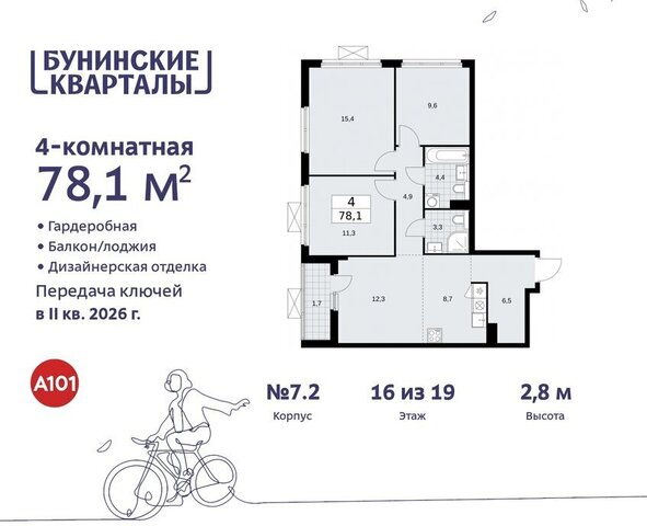 п Сосенское ЖК Бунинские Кварталы 7/1 метро Коммунарка метро Бунинская аллея фото