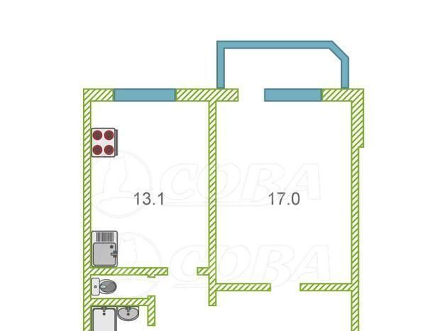 квартира г Тюмень р-н Калининский ул Московский тракт 145к/2 фото 1