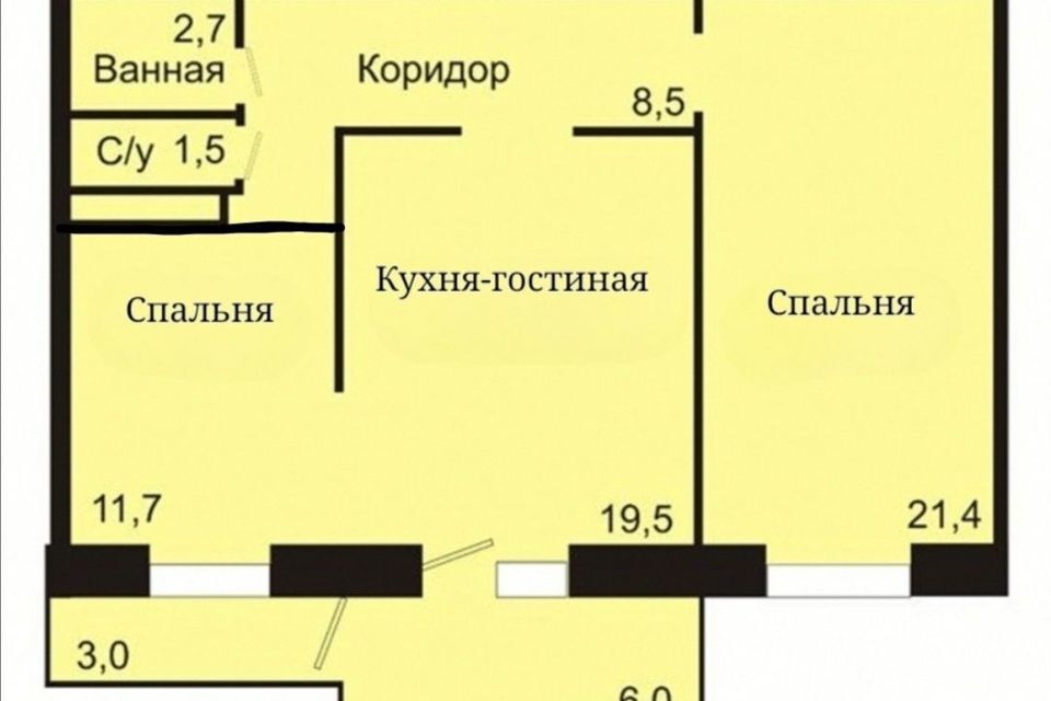 квартира г Красноярск р-н Железнодорожный ул Железнодорожников 20д городской округ Красноярск фото 7