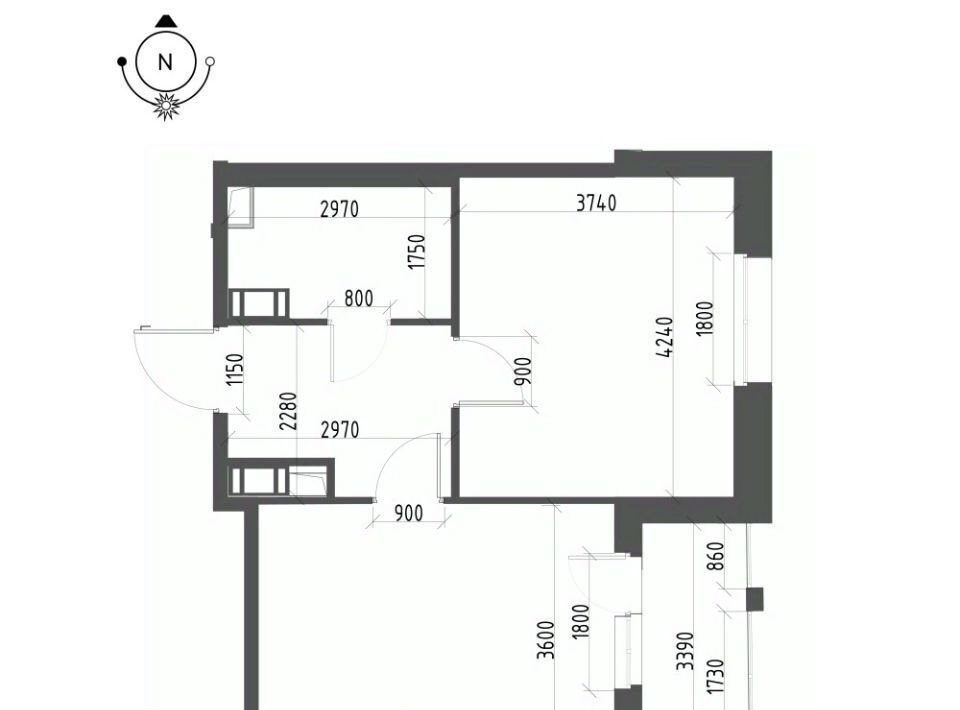 квартира г Омск р-н Кировский микрорайон Зелёная Река 10 фото 1