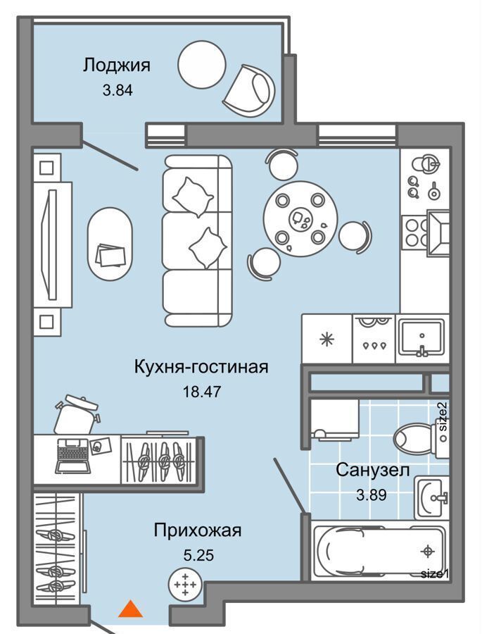 квартира г Ульяновск р-н Засвияжский ЖК Ultragrad жилой комплекс Ультраград, д. 2 фото 1