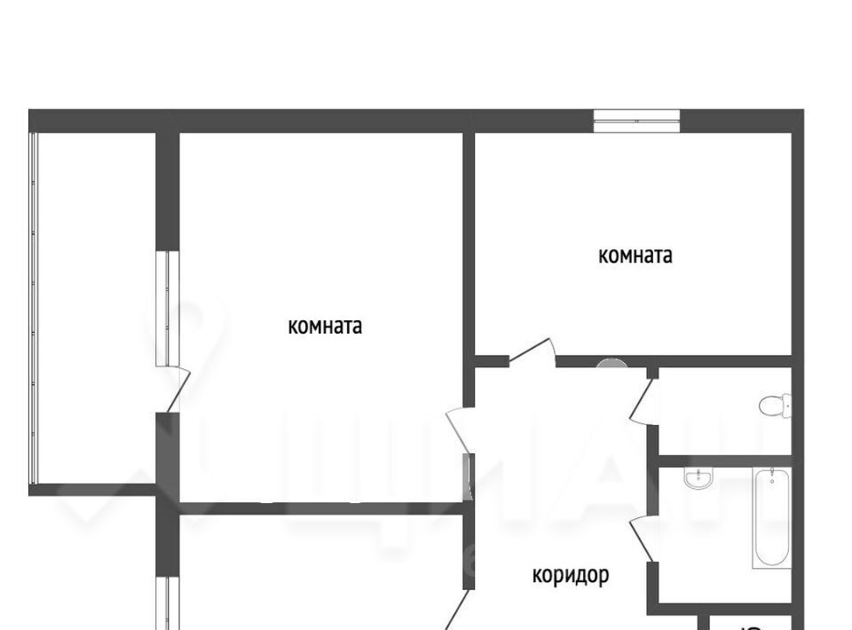 квартира г Челябинск р-н Центральный ул Академика Королева 39а фото 2