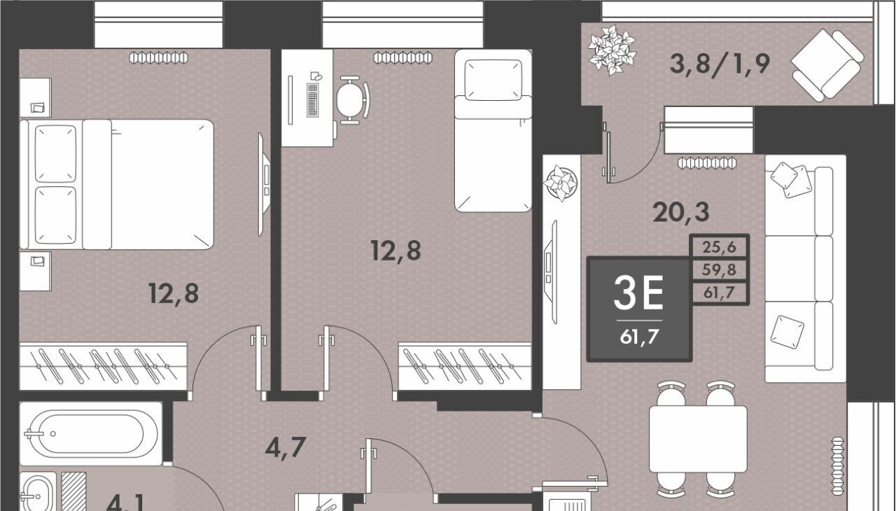 квартира г Чита р-н Центральный ул Генерала Белика 3 фото 1