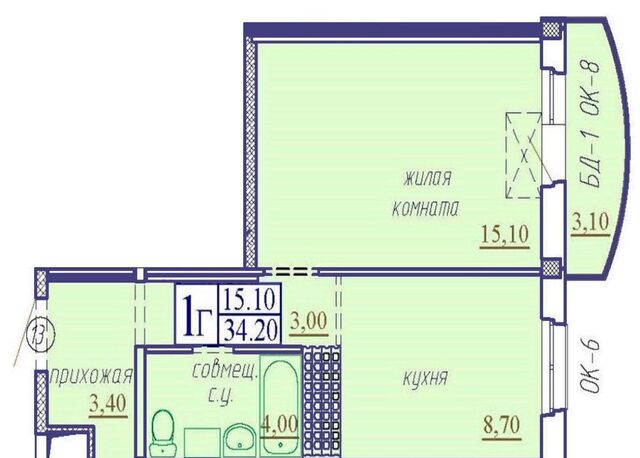 квартира р-н Ленинский ЖК «Тура-2» Ленинский административный округ фото