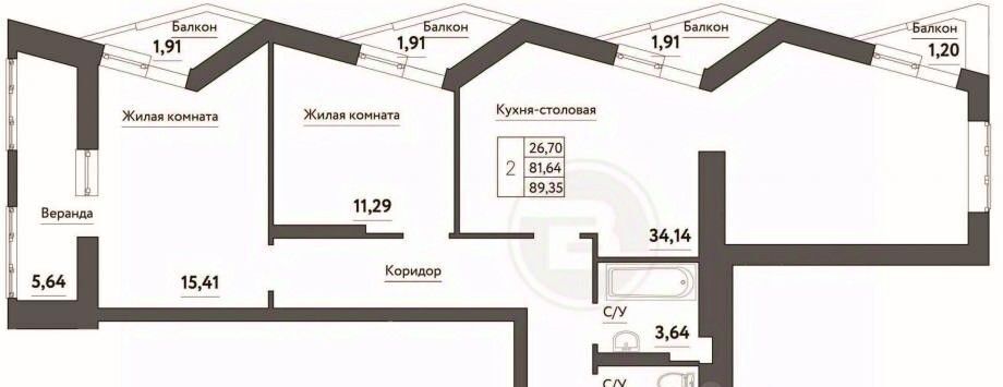 квартира г Самара Безымянка ЖК Времена года 13-й мкр фото 9