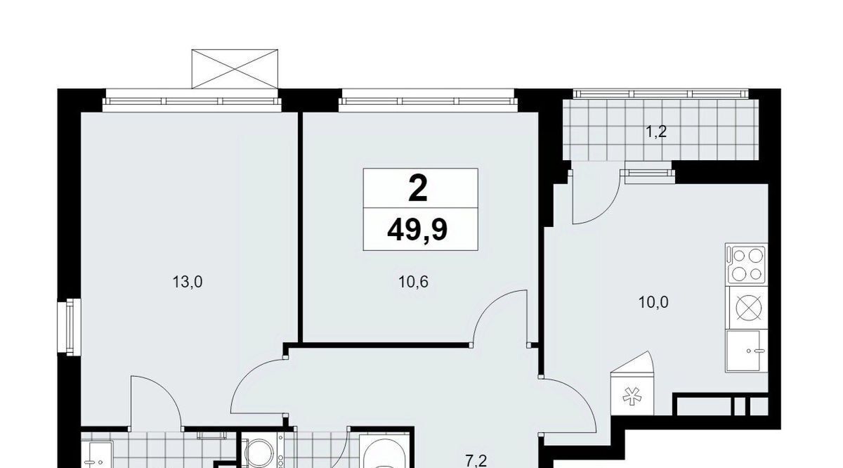 квартира г Москва п Сосенское ул Эдварда Грига 5 ЖК Скандинавия метро Теплый Стан фото 1