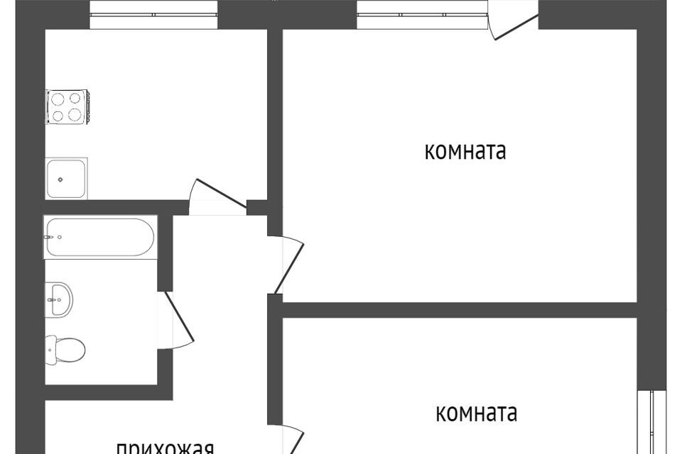 квартира г Тобольск 9-й микрорайон, 18, городской округ Тобольск фото 8