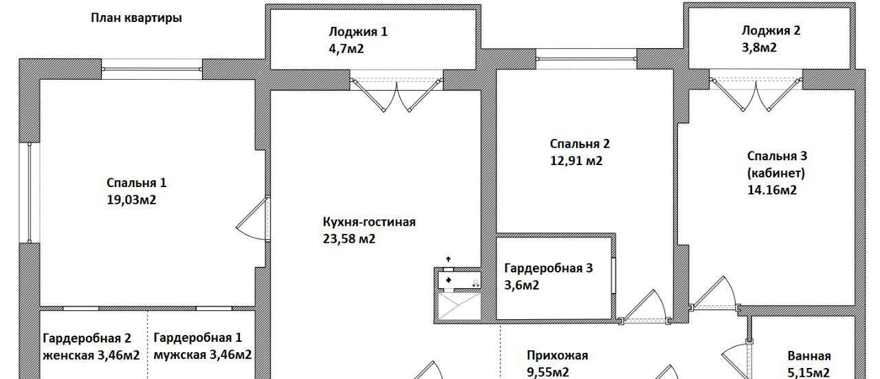 квартира г Санкт-Петербург метро Озерки пр-кт Тореза 118 округ Светлановское фото 27